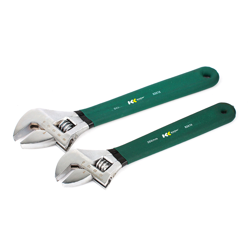 dip plastic handle adjustable wrench